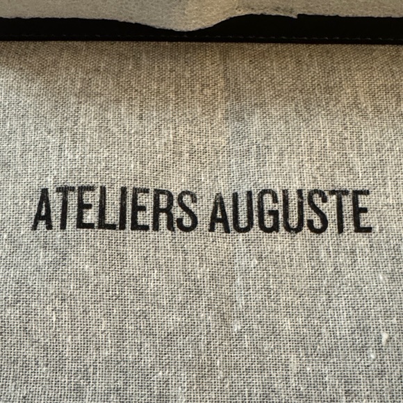 Ateliers Auguste Black Crossbody Bag with Gold Accent NEW - Picture 2 of 16